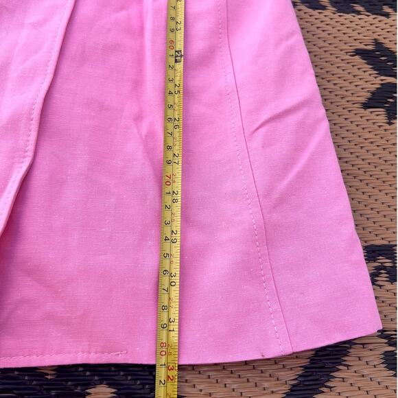 Zara | NWT Blogger Fave Linen Blend Blazer Mini Dress Bubblegum Pink Size Small - Picture 10 of 10